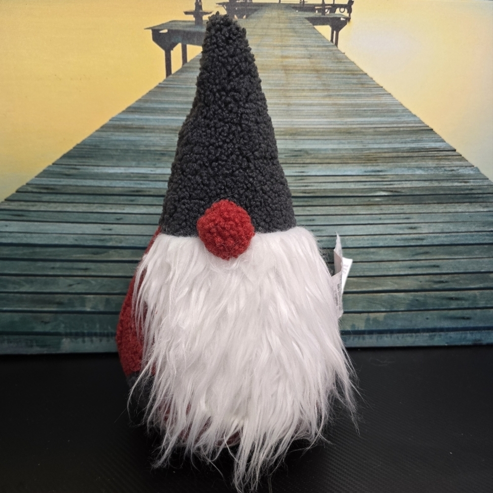 Sherpa Pillow Santa Gnome 15 In X 9 In